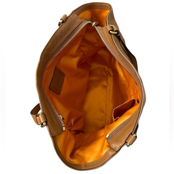 Coach Brown Leather Tote Bag - Picture 4 of 6